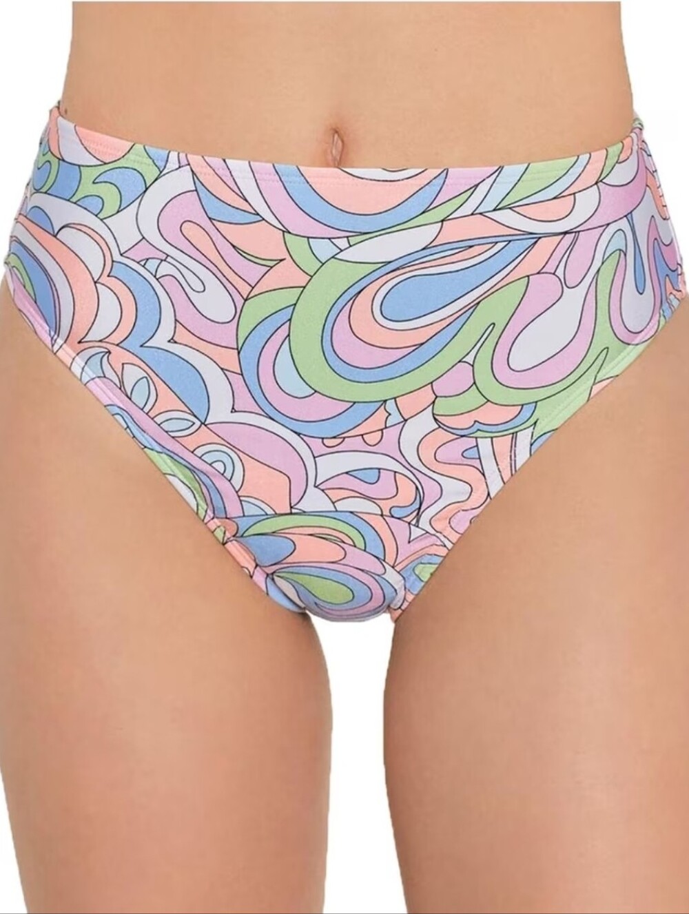 Salt + Cove | Juniors' Printed High-Waist Bikini Bottoms Size S